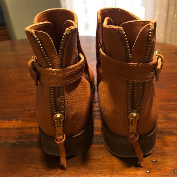 Chestnut brown J.Crew leather booties - Picture 3 of 8